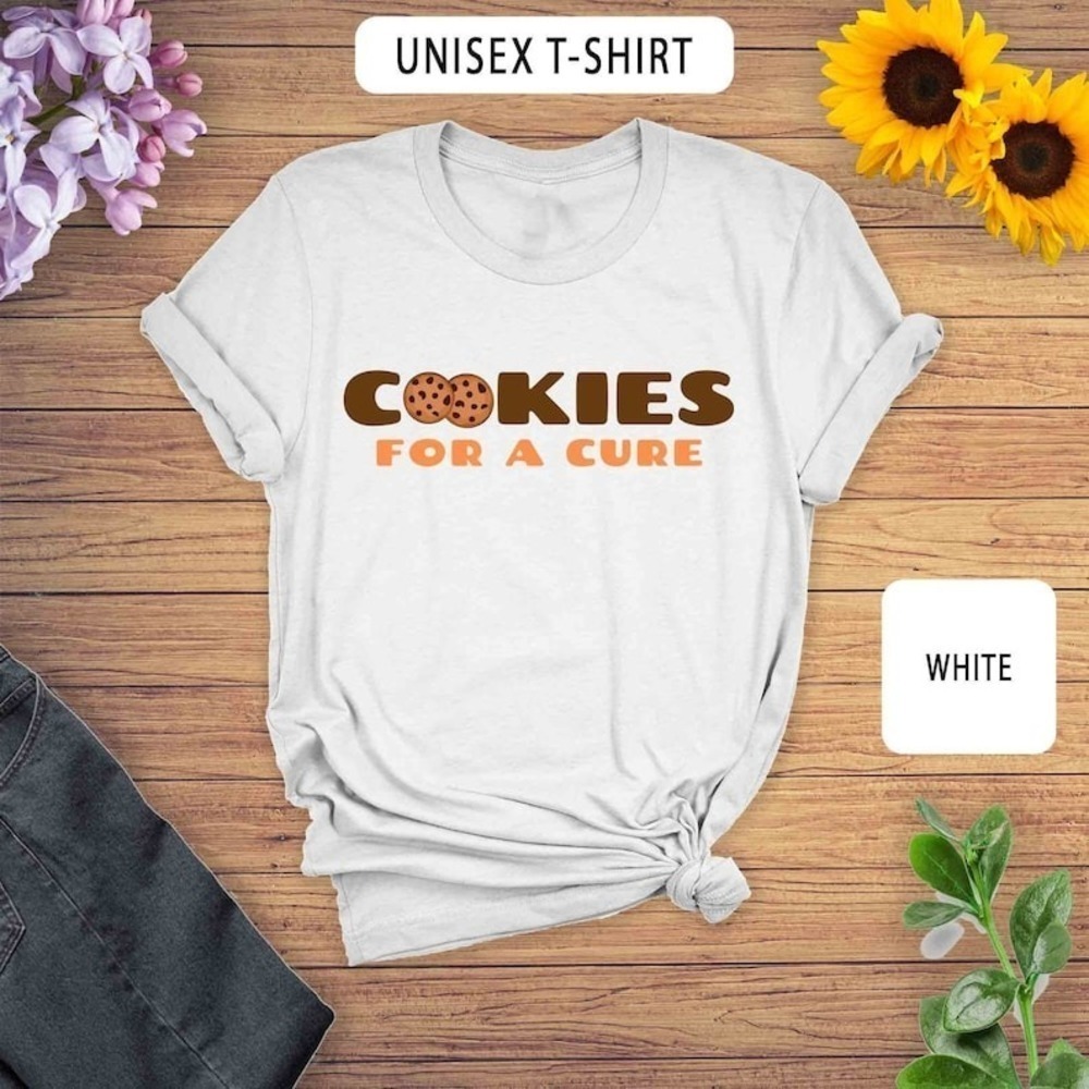 Cookies For A Cure Bake Sale Fundraiser Funny Graphic T-Shirt
